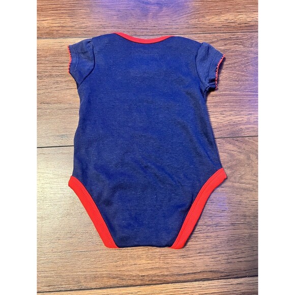 boston red sox 0-3 month one piece red & navy blue nwot offical MLB girls - Picture 4 of 4